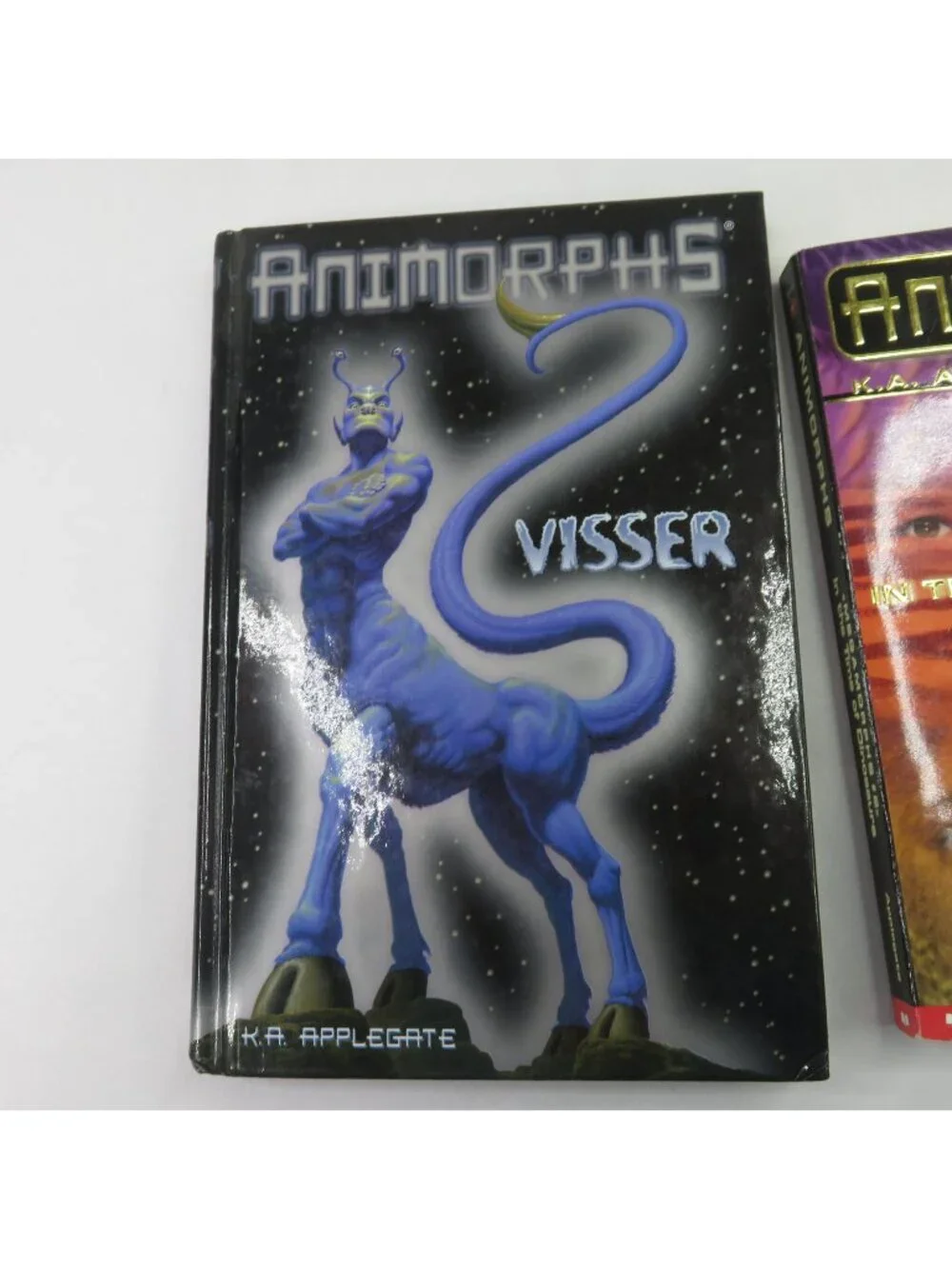 Animorphs Books Visser and In the Time of Dinosaurs Lot of 2 KA Applegate